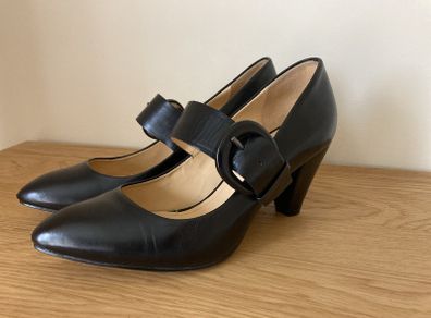 Black quality leather shoes 6