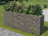 Gabion Raised Bed Galvanised Steel 270x50x100 cm