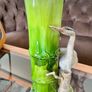 Antique Art Pottery Bretby Pottery 1890s Bamboo and Stork Large Spill Vase Image 7