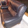Real Leather 2 seater couch Image 4