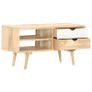 TV Cabinet 90x35x45 cm Solid Mango Wood Image 2