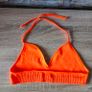 Bright Orange Halter neck Bikini Top, size 10 Image 2