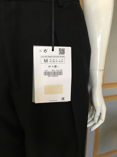 Zara studio 100% wool trousers, new, size M