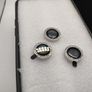 iPhone 13 pro max black case with diamond camera rings Image 3