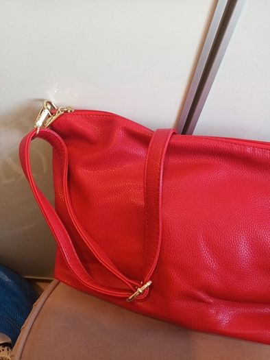 Red ladies handbag