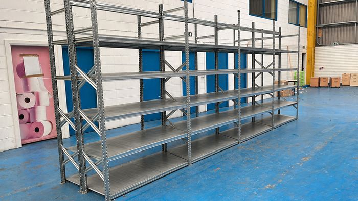 Galvanised Longspan Shelving / Racking Like New Shelves
