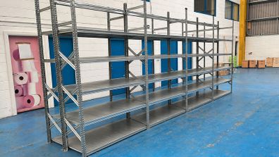 Galvanised Longspan Shelving / Racking Like New Shelves