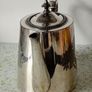 Antique Victorian James Dixon & Sons Silver Pleated Teapot. Image 3