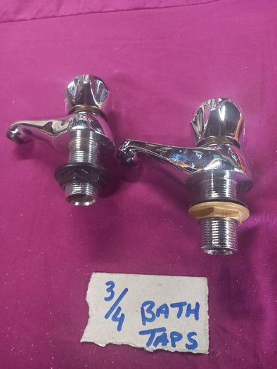 Old Bath taps gold colour