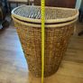 Vintage rattan laundry basket Image 3