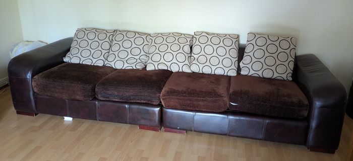 4 seat leather sofa