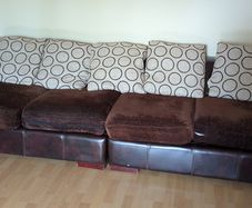 4 seat leather sofa