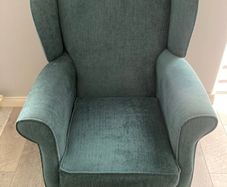 Queen Ann chair and footstool