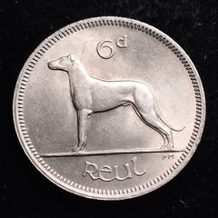Ireland - 1968 - 6 Pence - Wolfhound - KM.13a - UNC - [679]