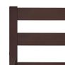 Bed Frame Dark Brown Solid Pine Wood 140x200 cm Image 5