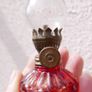 Vintage Miniature Red Oil Lamp Image 2