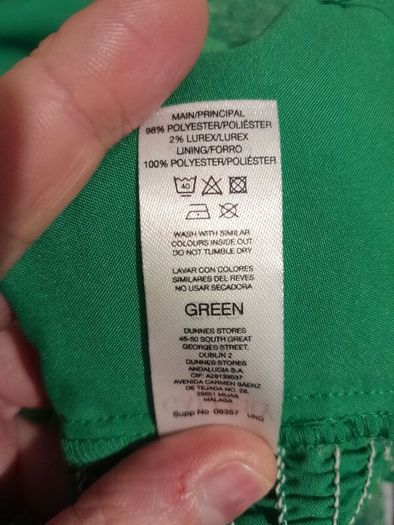 Green long sleeve occasion top size 18 dunnes stores/gallery