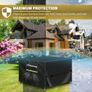 Garden Furniture Cover With Air Vent, Waterproof Patio Rattan Sofa Table Chair Set Cover Image 7