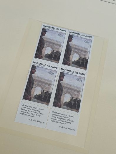 The History of World War II in post stamps