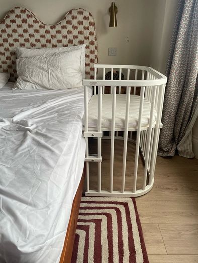 Babybay Maxi Co Sleeper - White Varnished