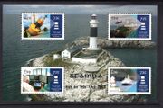2017 Ireland Stampa Members Souvenir on 2016 Commissioner of Irish Lights ex commemorative stamps booklet pane showing Rockabill Lighthouse Overprinted for Stampa Mint Never Hinged (MNH)