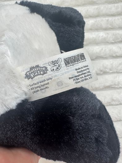 Protected Pals approx. 12 Panda Bear  Plush Moose Used Damaged nose Please see pictures