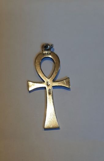 silver large cross with stamp