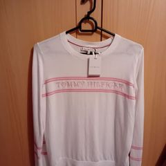 Tommy Hilfiger Cotton Knit Jumper - Size S UK 8 to 10 - BNWT RRP 130