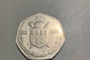 Fifty Pence Irish Coin 1988