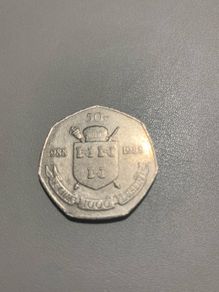 Fifty Pence Irish Coin 1988