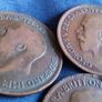 1915 George V Pennies. Image 5