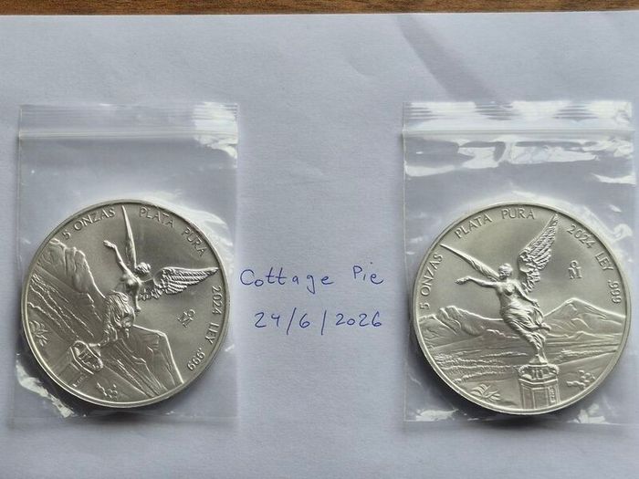 2024 5 oz Mexican Libertad Silver Bullion Coins
