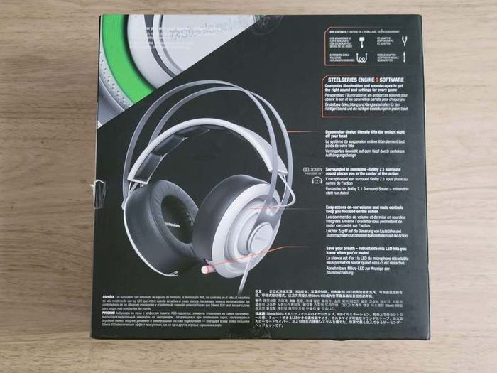Headphones SteelSeries Siberia 650 Gaming Headset @ NEW |Wired Sound 7.1| 50mm | White