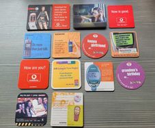 13 Vintage Irish Pub Beer Mats Coasters Collectible Millennium Era Memorabilia