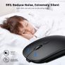 Wireless Mouse Bluetooth Rechargeable Mouse Wireless Computer Silent Mause Ergonomic Mini Mouse USB Optical Mice For PC laptop Image 2