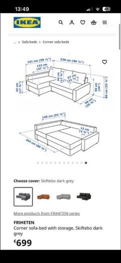 ikea sofa bed