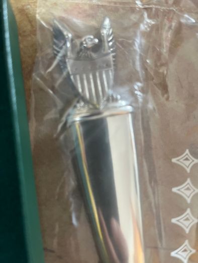 Kirk Steiff Pewter Letter Opener New in Box Eagle Design