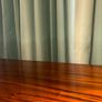 French Oxbow Mahogany Console Table Image 2