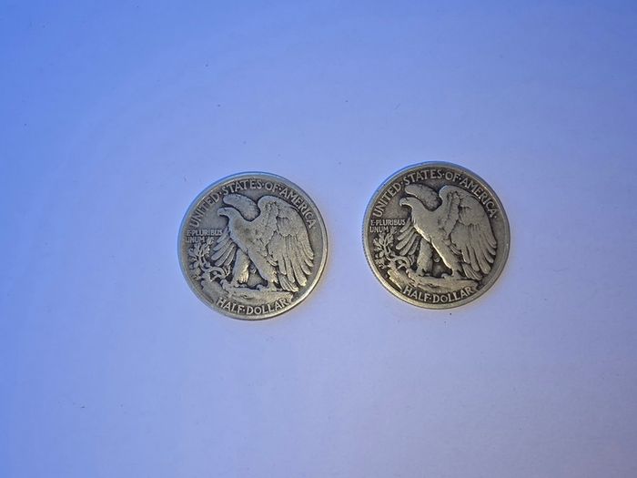 Silver Half Dollar coins 1941
