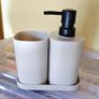 liquid soap dispenser bathroom set (brand new). Image 2