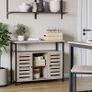 New Greige Cabinet With Open Shelves - FREE P&P Image 2