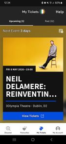 Neil Delamere Olympia Theatre May 8th