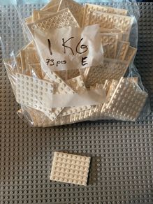 Lego 6x8 Flat White piece bag of 73