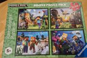 Set of 4 x 100 piece Minecraft jigsaws