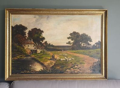 LANDSCAPE Original Oil on Canvas, Framed