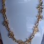 Elegant Gold Delicate Floral & Leaf Filigree Necklace Image 8