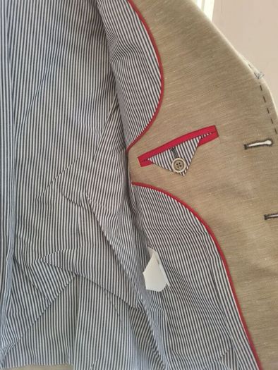 boys Varones beige suit jacket