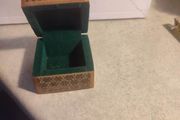 Handmade SMALL Wooden Jewelry Box, Asian Wooden Storage Box, Antique Jewelry Box