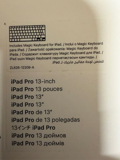 iPad Pro 13 inch  (M5) - Magic Keyboard