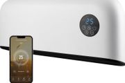 Down Flow Ceramic Heater 2000w App &amp; Remote Control, WiFi, IP22 Bathroom, Office, Commercial, Works with Alexa, Google Home &amp; Siri Shortcuts, 2 Heat Modes, Quiet, Timer, Smart Schedules